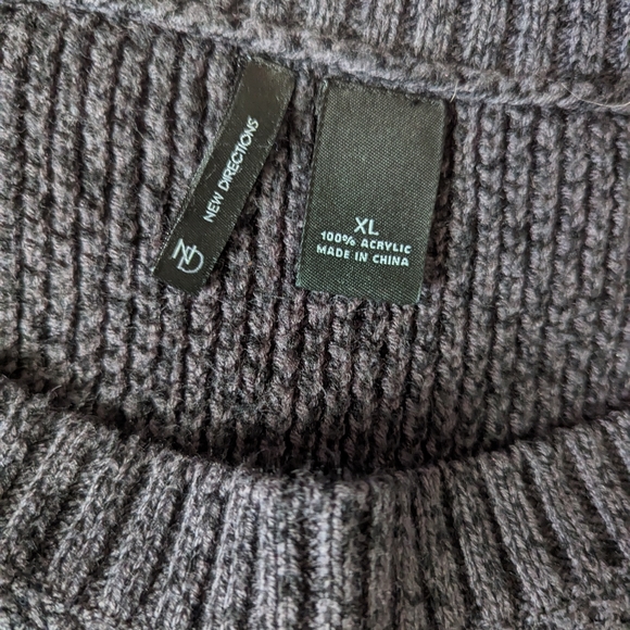 New Direction grey sweater sz XL - Picture 11 of 13